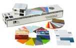 Zebra 104523-120 white PVC cards, 30 mil, 3D world globe surface foil hologram (500 cards)